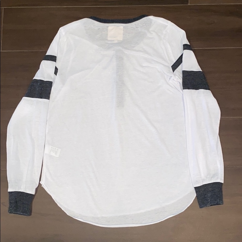 Chaser Varsity Stripe Henley Long Sleeve Shirt - Picture 5 of 5